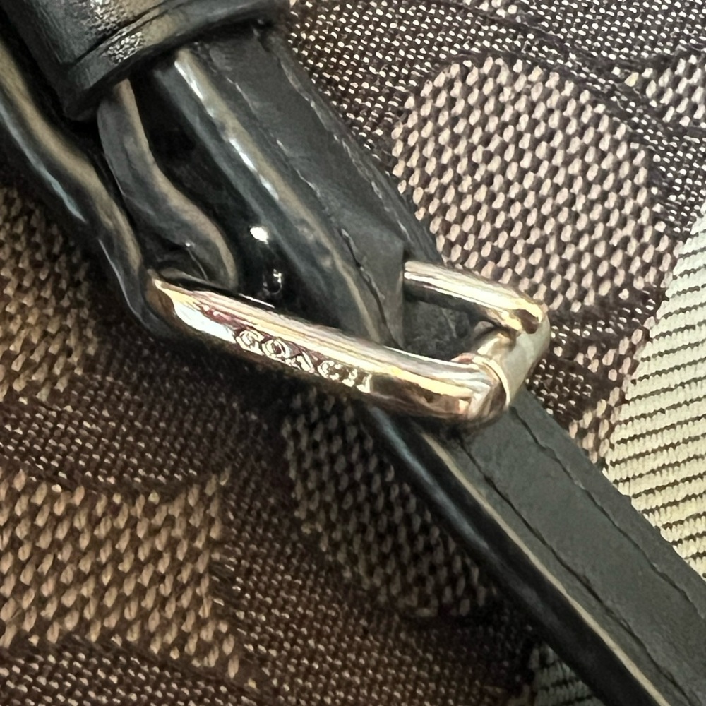 Coach Black and Gray Men's Crossbody Bag - Picture 4 of 7